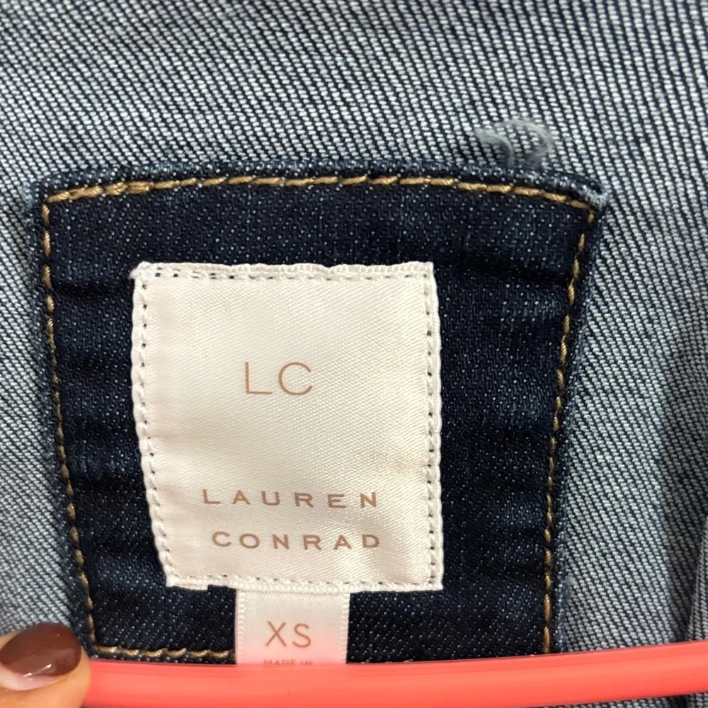 LC Lauren Conrad Dark Blue Jean Jacket
